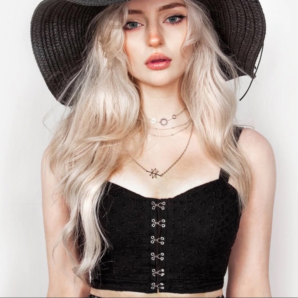 Disturbia Freya Bralette/ Corset Crop Top